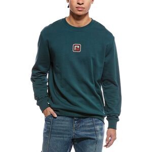 Balmain Mens  Logo Crewneck Sweatshirt, Green